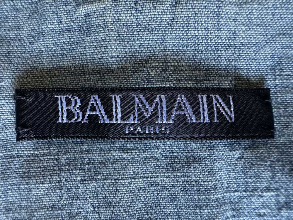 Balmain Balmain Distressed Denim Button-Up - image 8