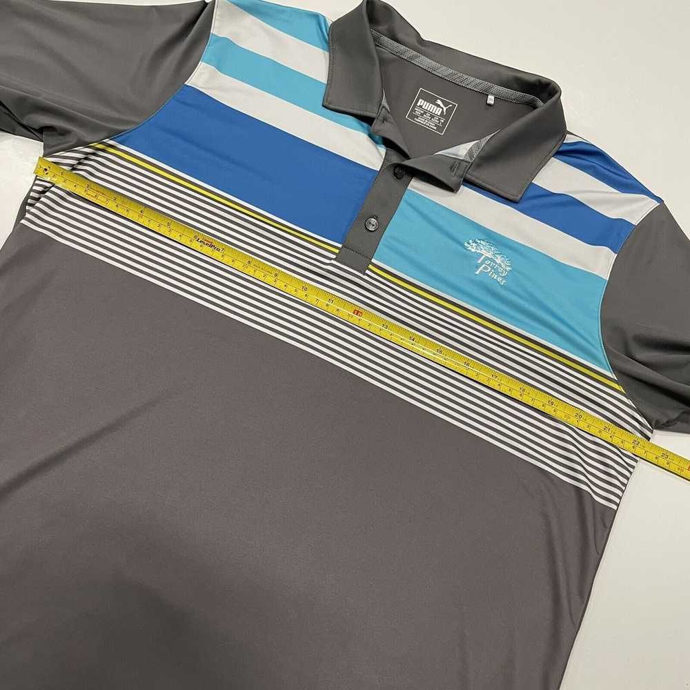 Puma Puma Men’s Golf Polo Shirt Dry Cell Gray Str… - image 5