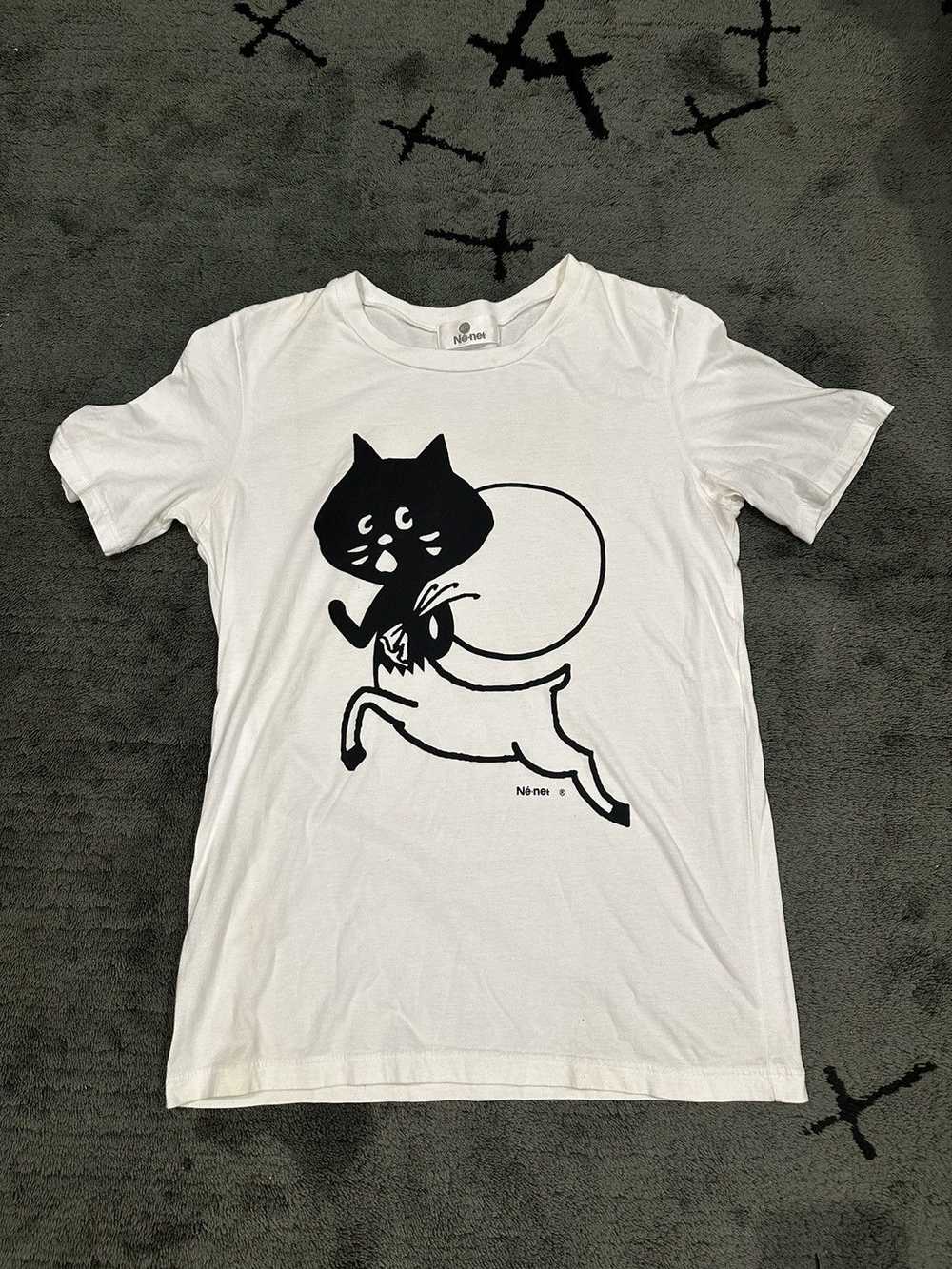 Issey Miyake × Ne-Net Ne-Net Cat T-Shirt - image 1