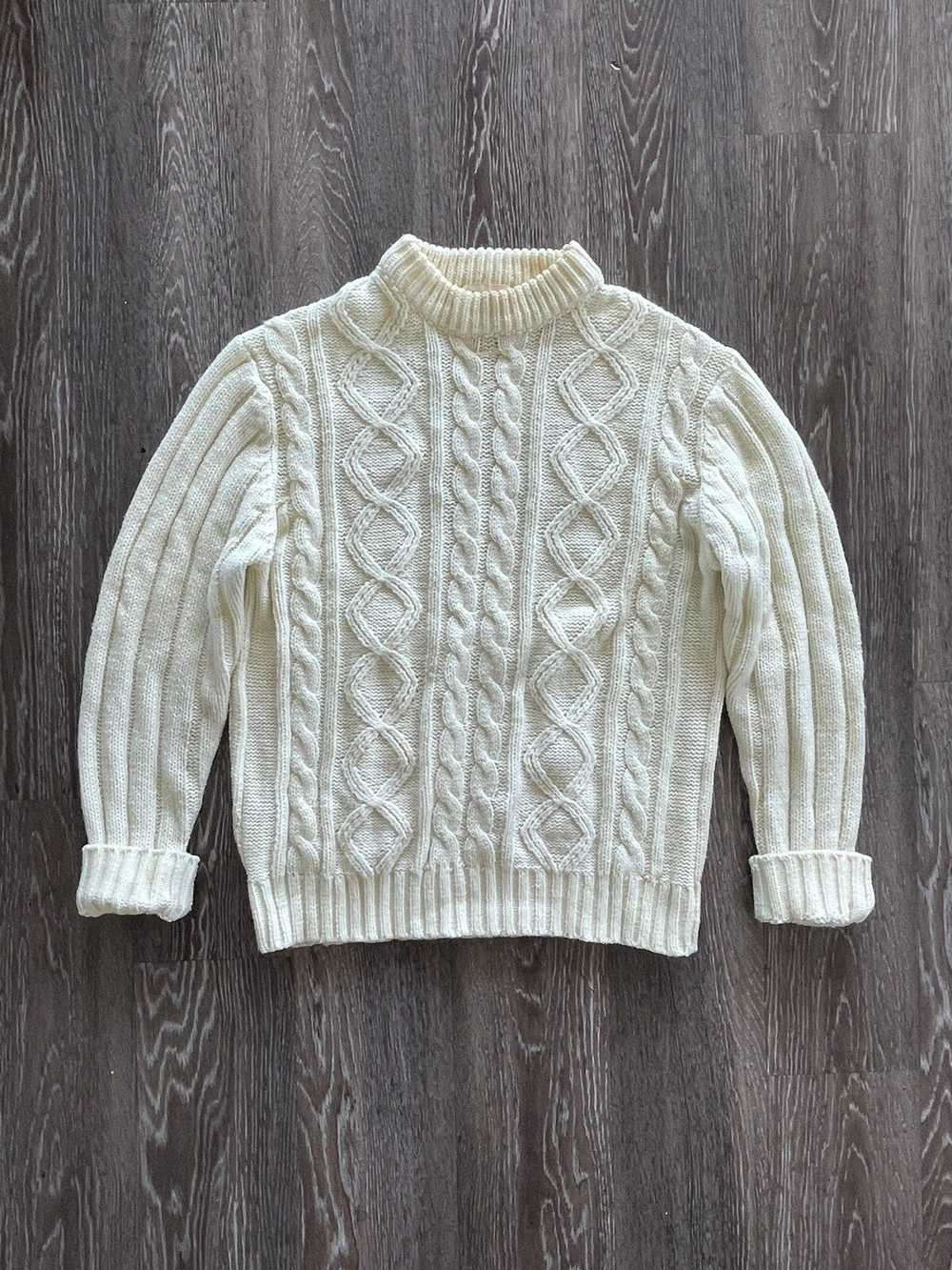 Coloured Cable Knit Sweater × Sears × Vintage Vin… - image 1