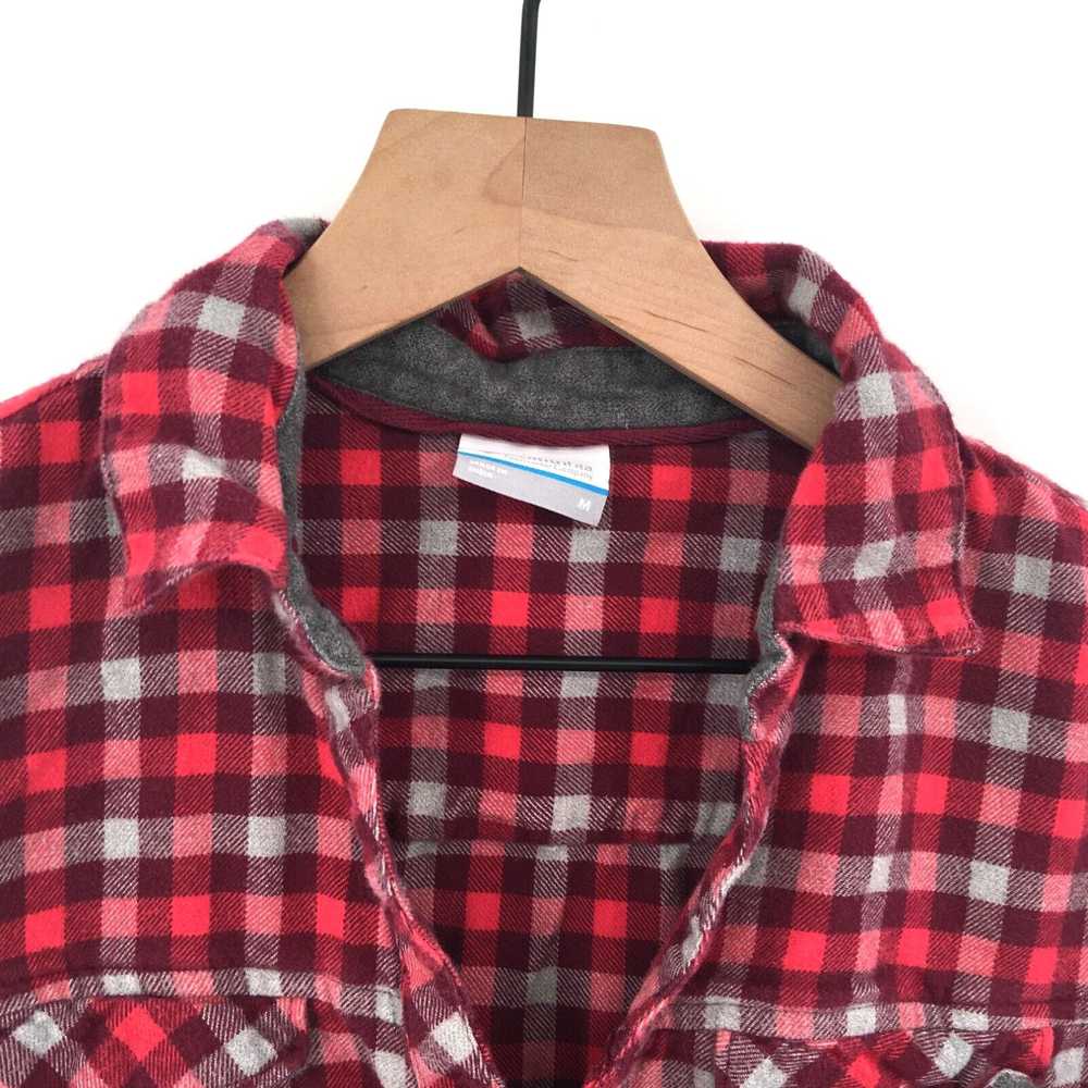 Vintage COLUMBIA Cotton Flannel Fitted Button up … - image 2