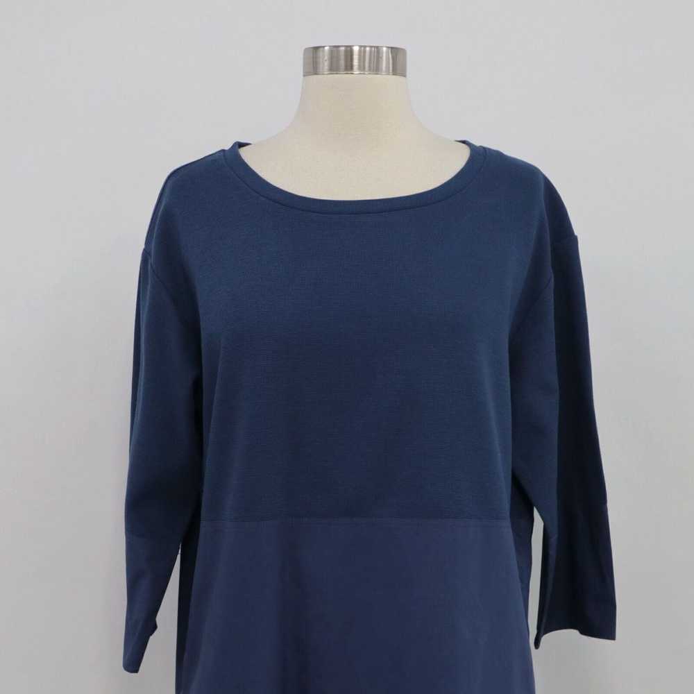 Cos COS Tunic Top Blouse Womens S Small Blue Cott… - image 2