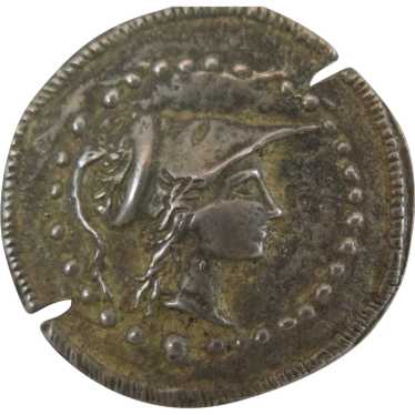 Early 1900s 800 Silver Roman Coin Style Brooch - image 1