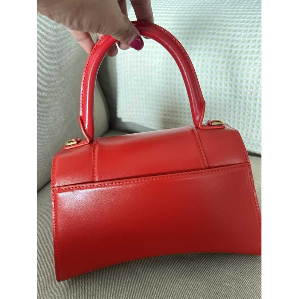 Balenciaga Hourglass leather mini bag - image 4