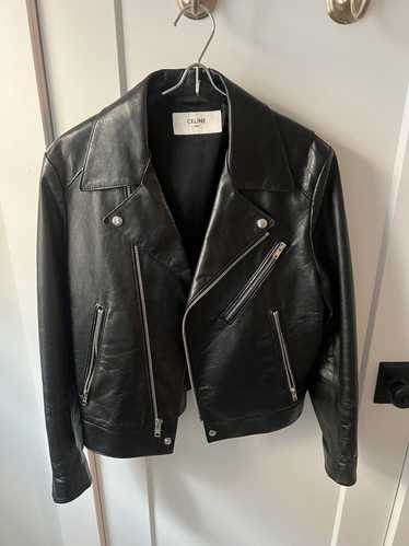 Celine Celine leather motorcycle jacket