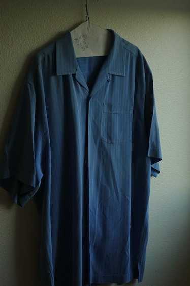 Tommy Bahama Blue Button Up 100% SIlk