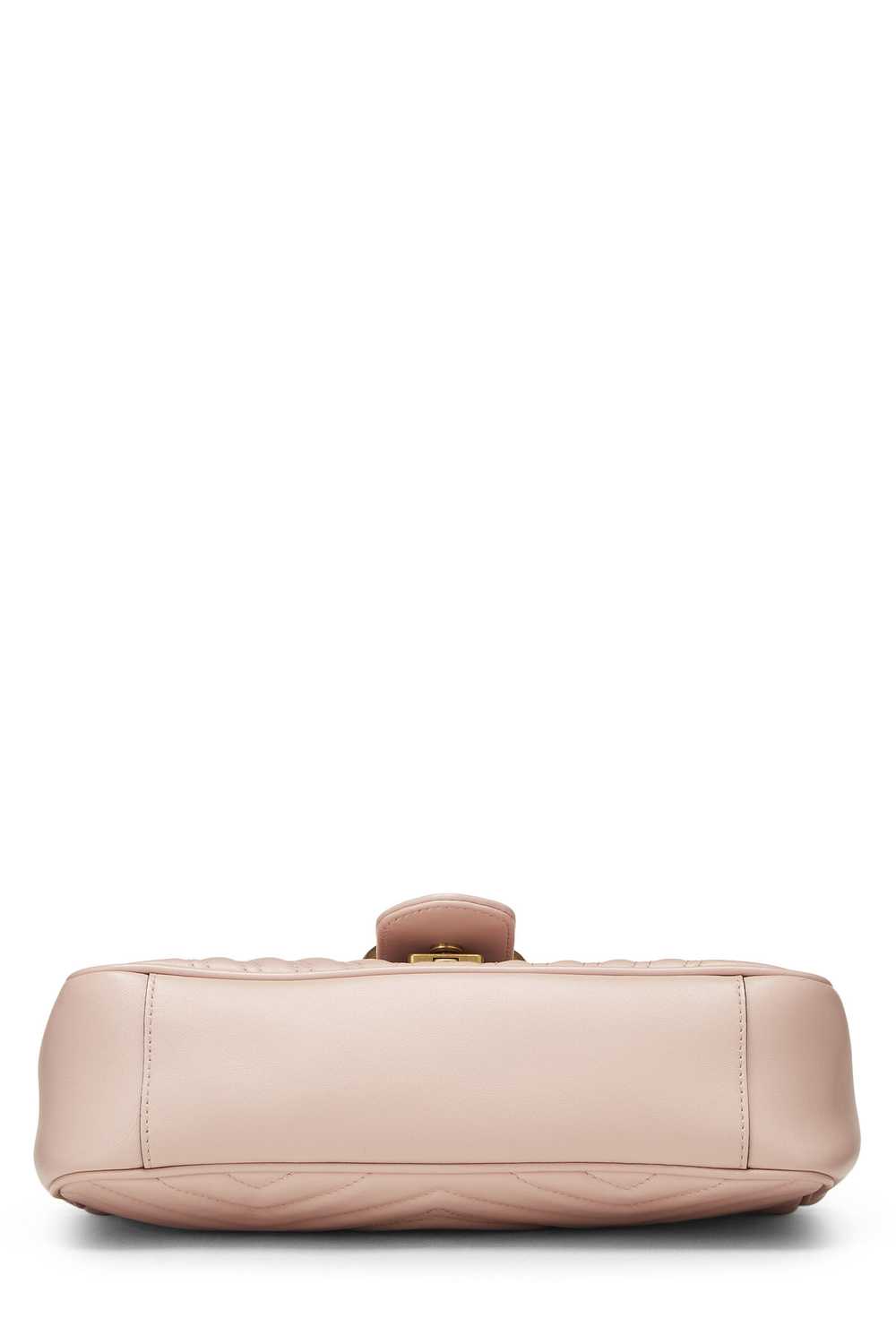 Pink Leather GG Marmont Shoulder Bag Small - image 5