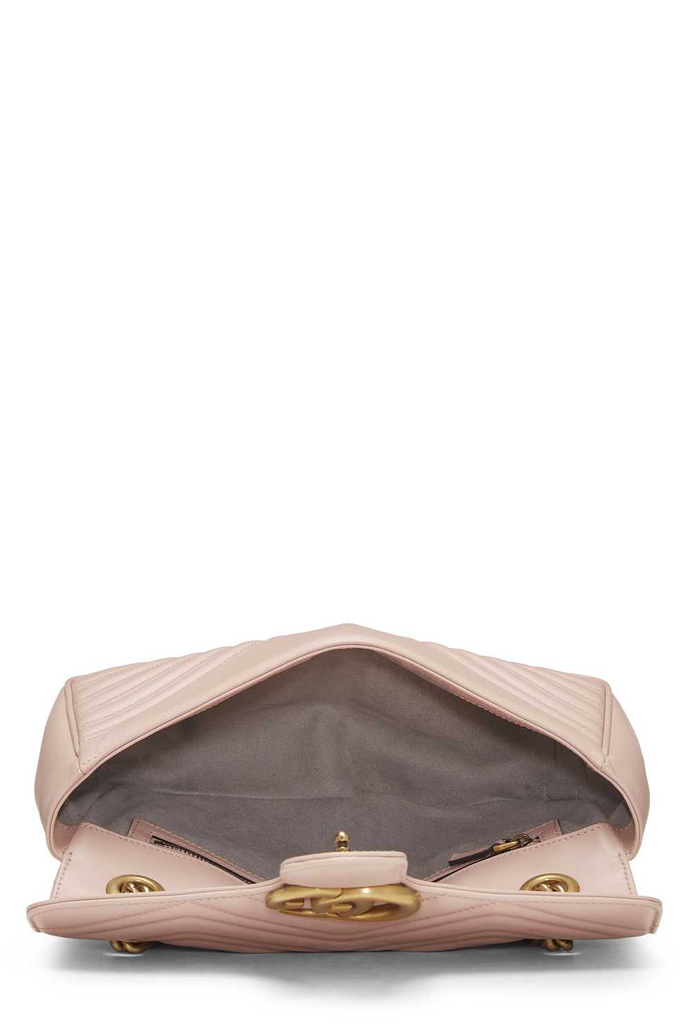 Pink Leather GG Marmont Shoulder Bag Small - image 6