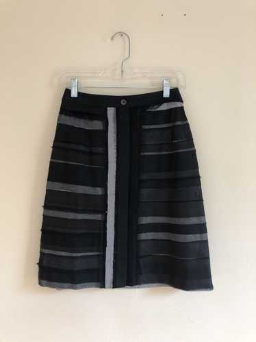 Jurgi Persoons Striped Mixed Media Skirt