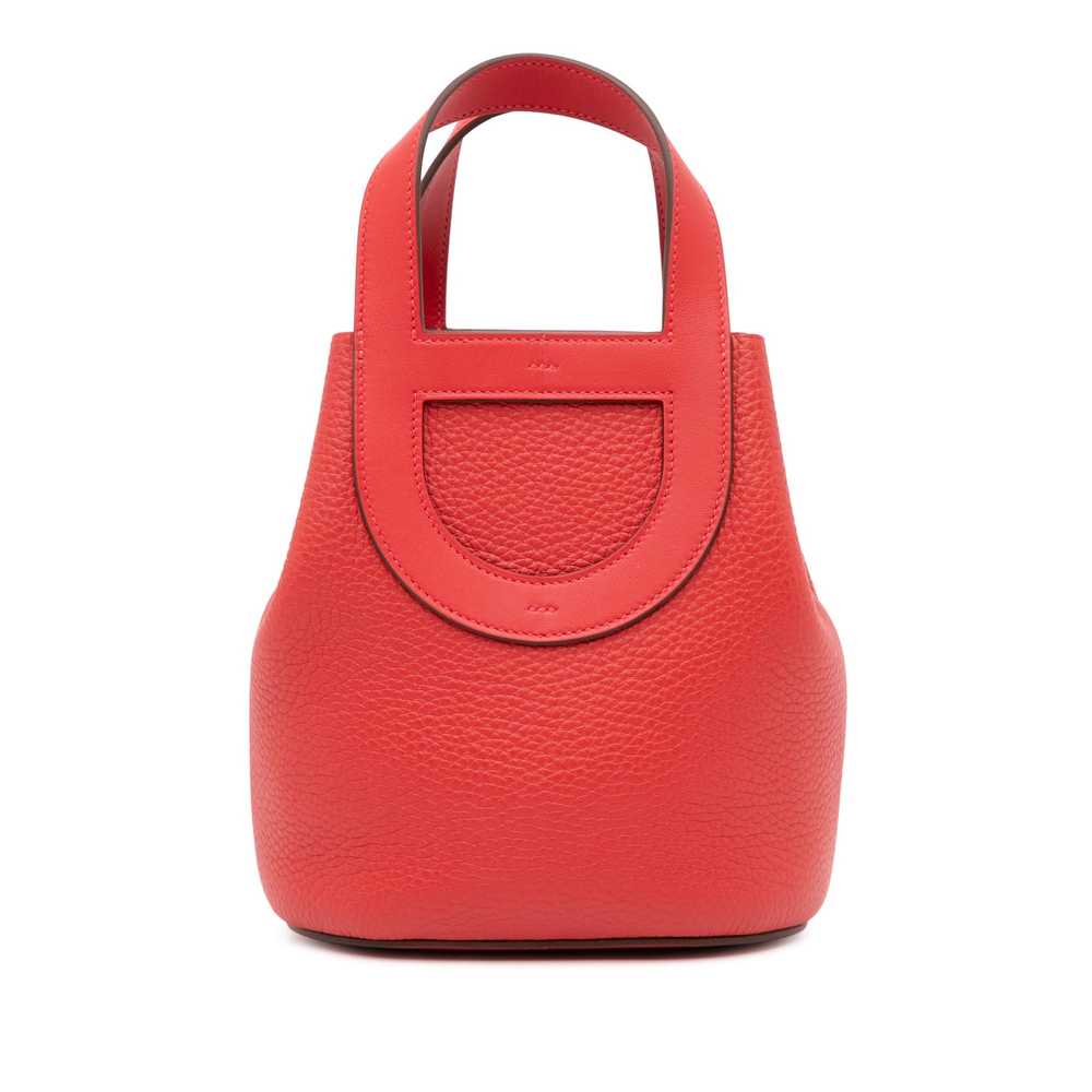 Product Details Hermes Red Clemence & Swift In Th… - image 1