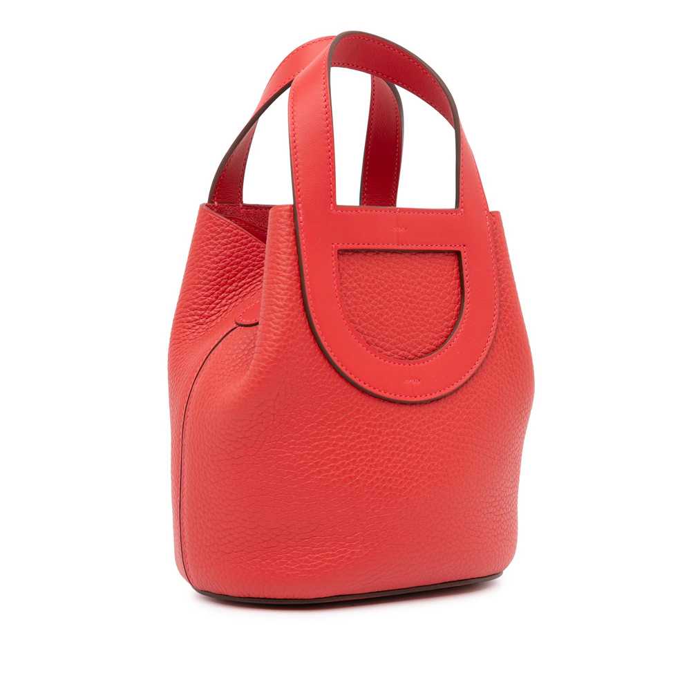 Product Details Hermes Red Clemence & Swift In Th… - image 2