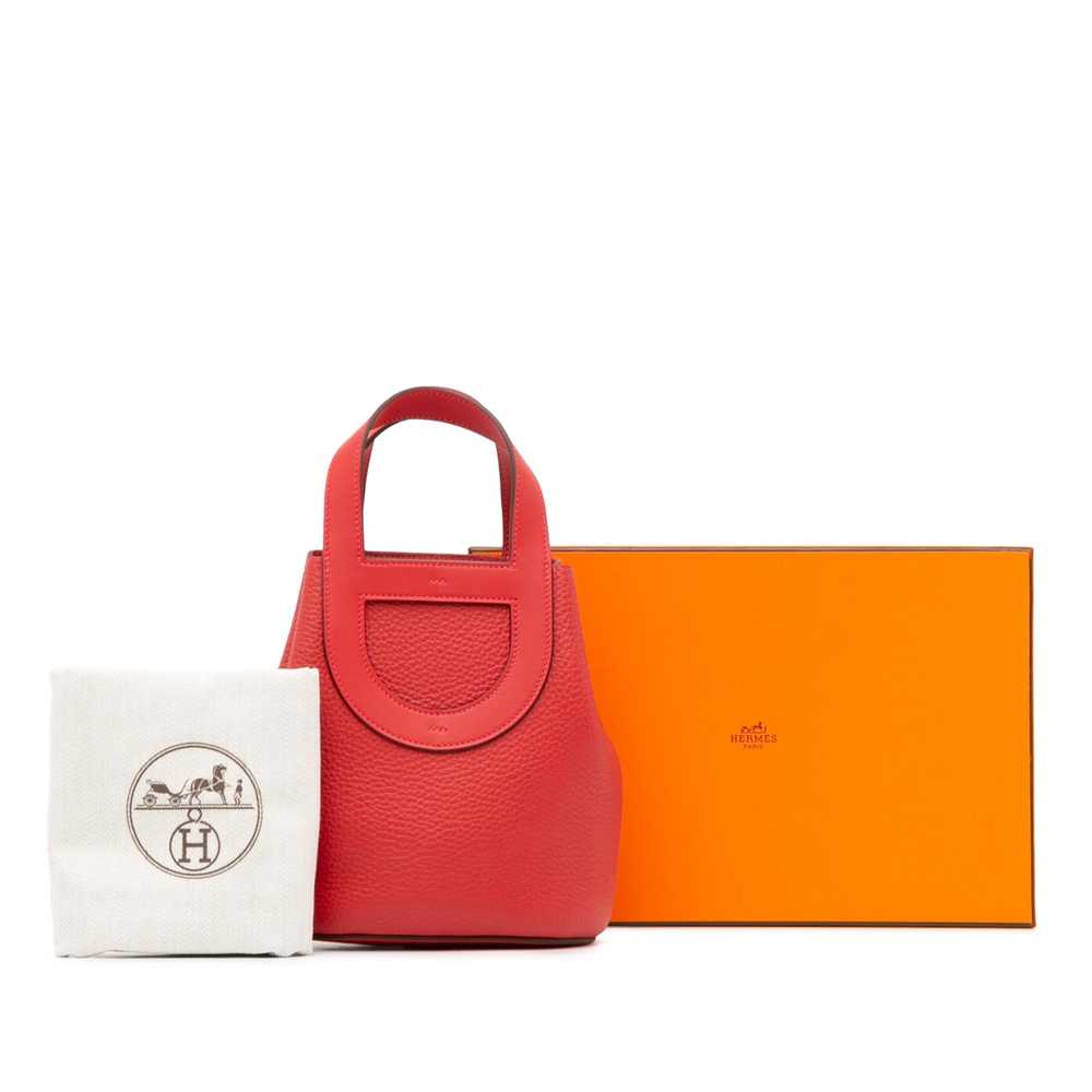 Product Details Hermes Red Clemence & Swift In Th… - image 9