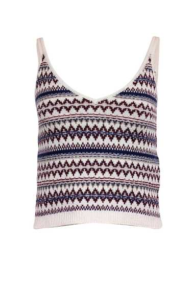 Rag & Bone - Off-White, Maroon, & Blue Fair Isle … - image 1