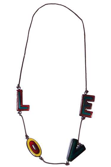 1990s Moschino Deadstock L-O-V-E Necklace with Ori