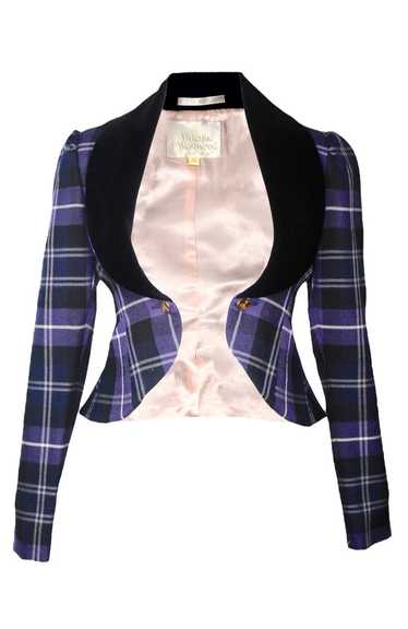 Vivienne Westwood MacPoiret Purple Tartan Blazer w