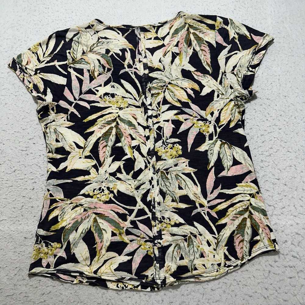 Anthropologie Pilcro Small Black Floral Spliced N… - image 10