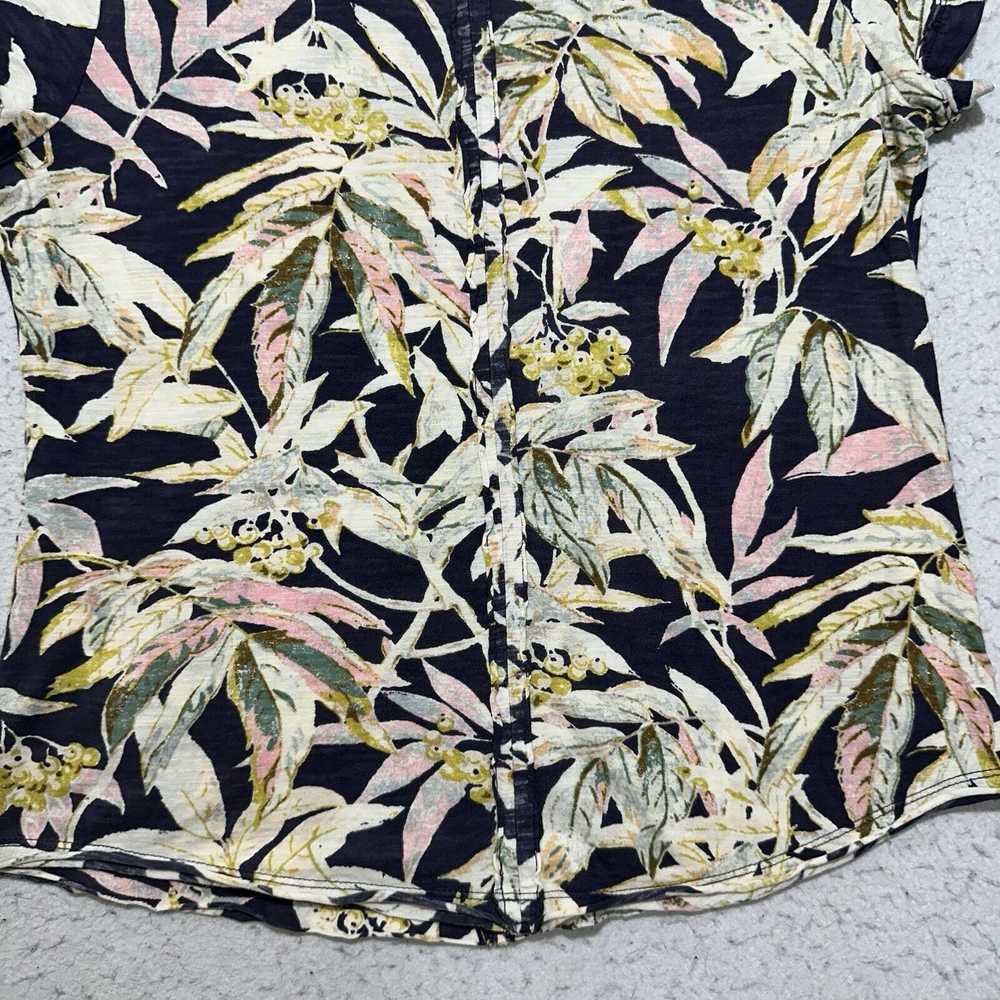 Anthropologie Pilcro Small Black Floral Spliced N… - image 12