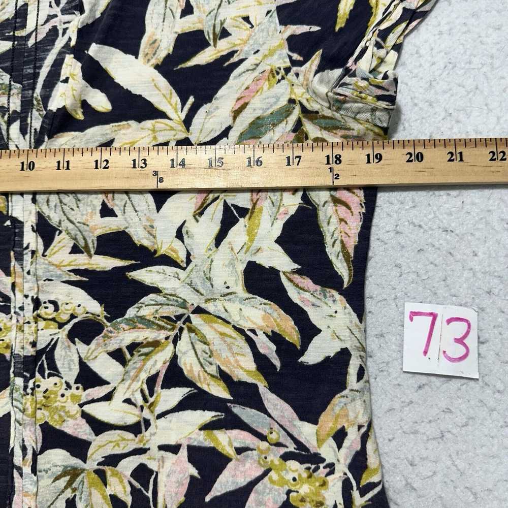 Anthropologie Pilcro Small Black Floral Spliced N… - image 8