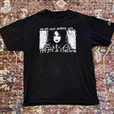 Rare Vtg Sandman Death Shirt Vtg 1995 90s Dc Comics Neil Gaiman you get what hot you