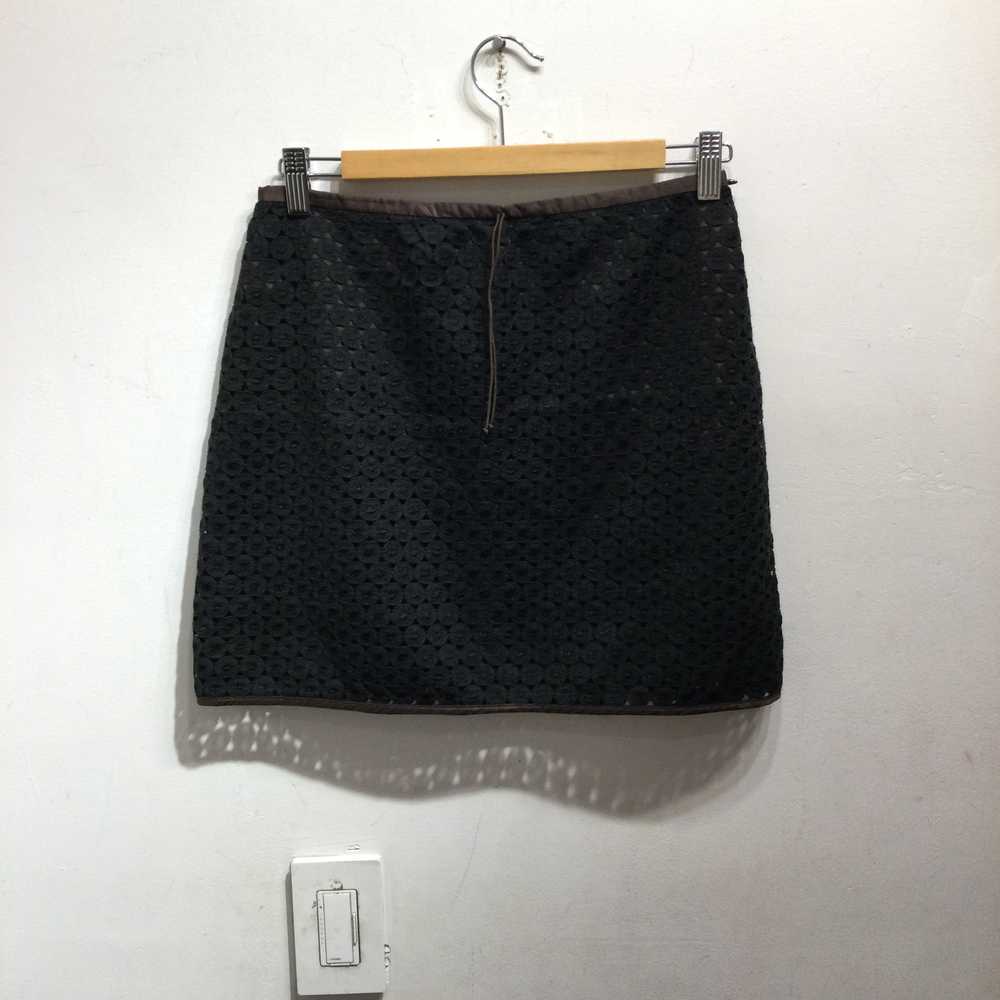 Paule Ka brack and brown cut out mini skirt - image 1