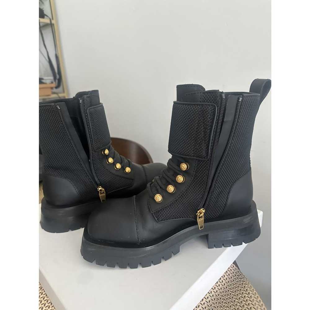 Balmain Leather biker boots - image 3