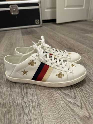 Gucci Gucci Ace ‘Bees and Stars’ white leather sne