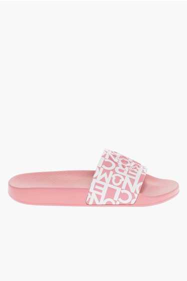 Moncler og1mm0724 Rubber Janne Logo Slides in Pink