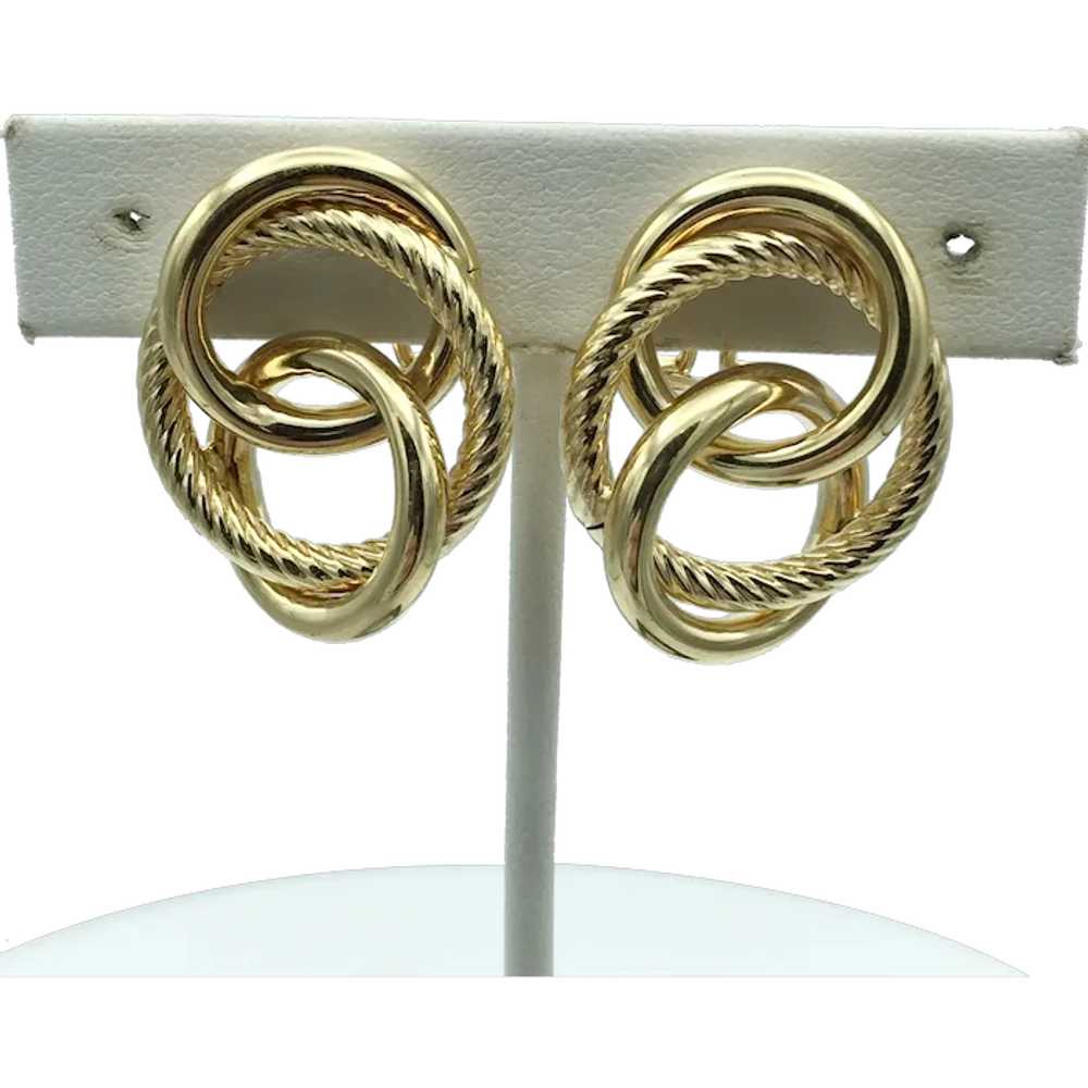 14K Multi-Hoop Earrings - image 1