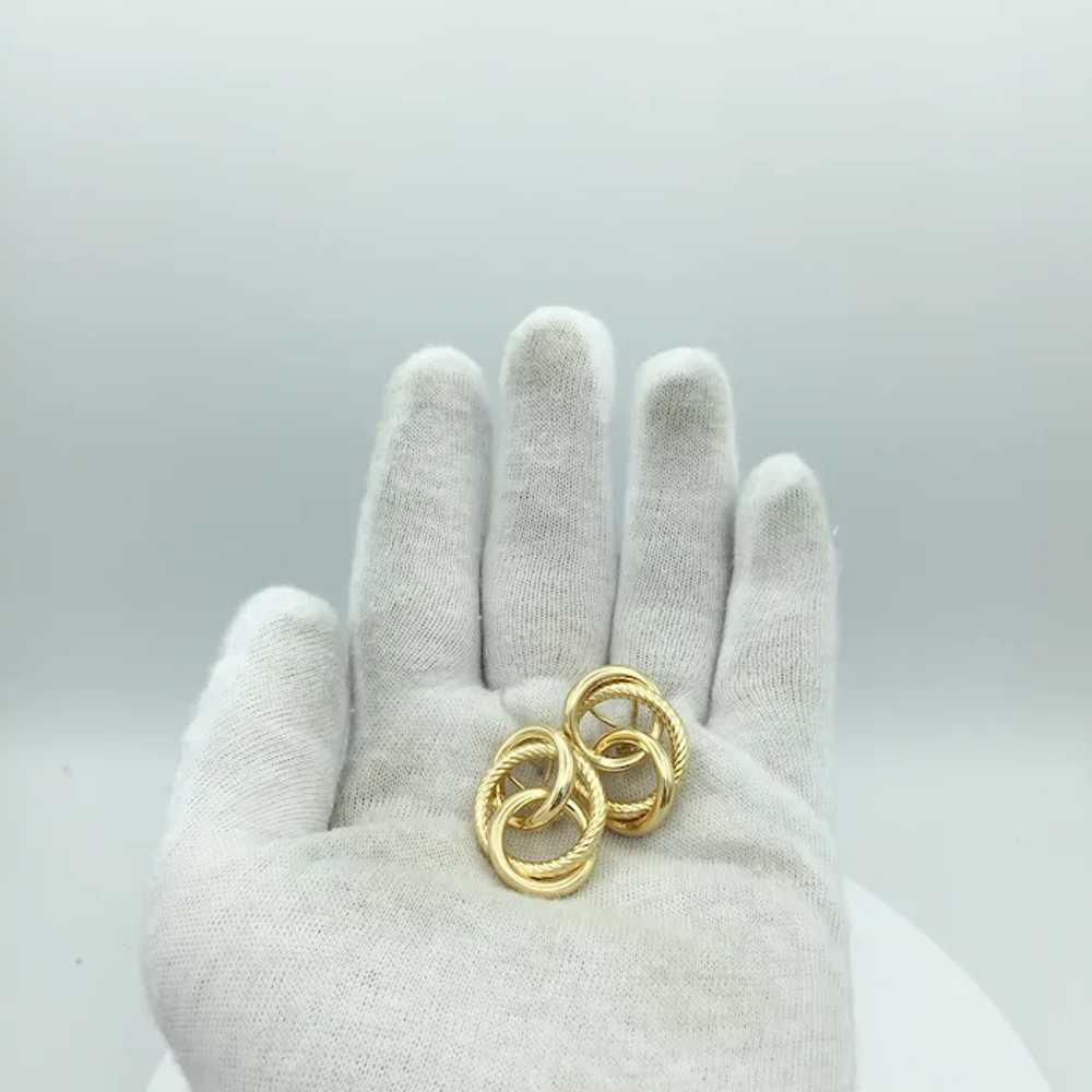 14K Multi-Hoop Earrings - image 5