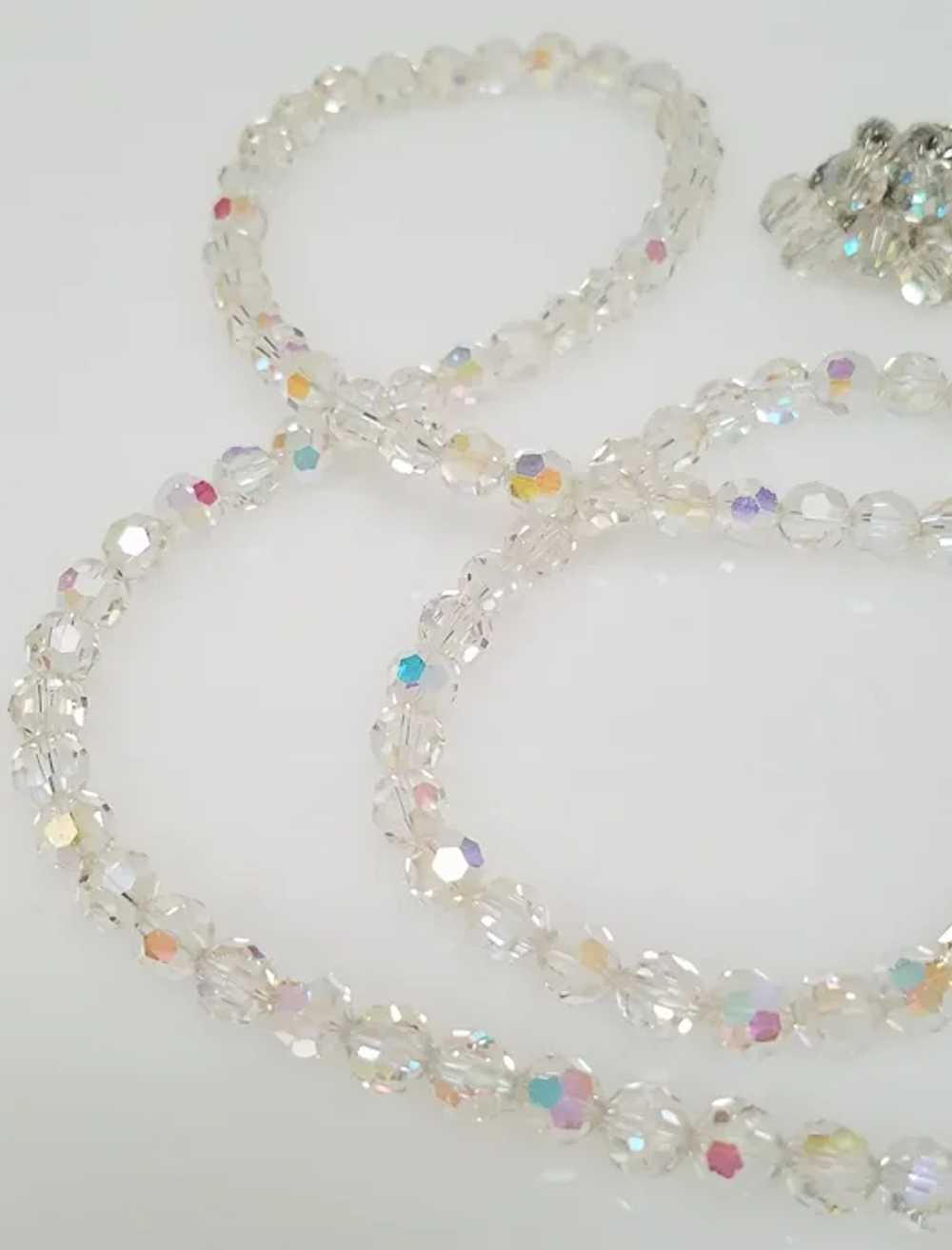 Vintage Swarovski Crystal Aurora Borealis Beads N… - image 2