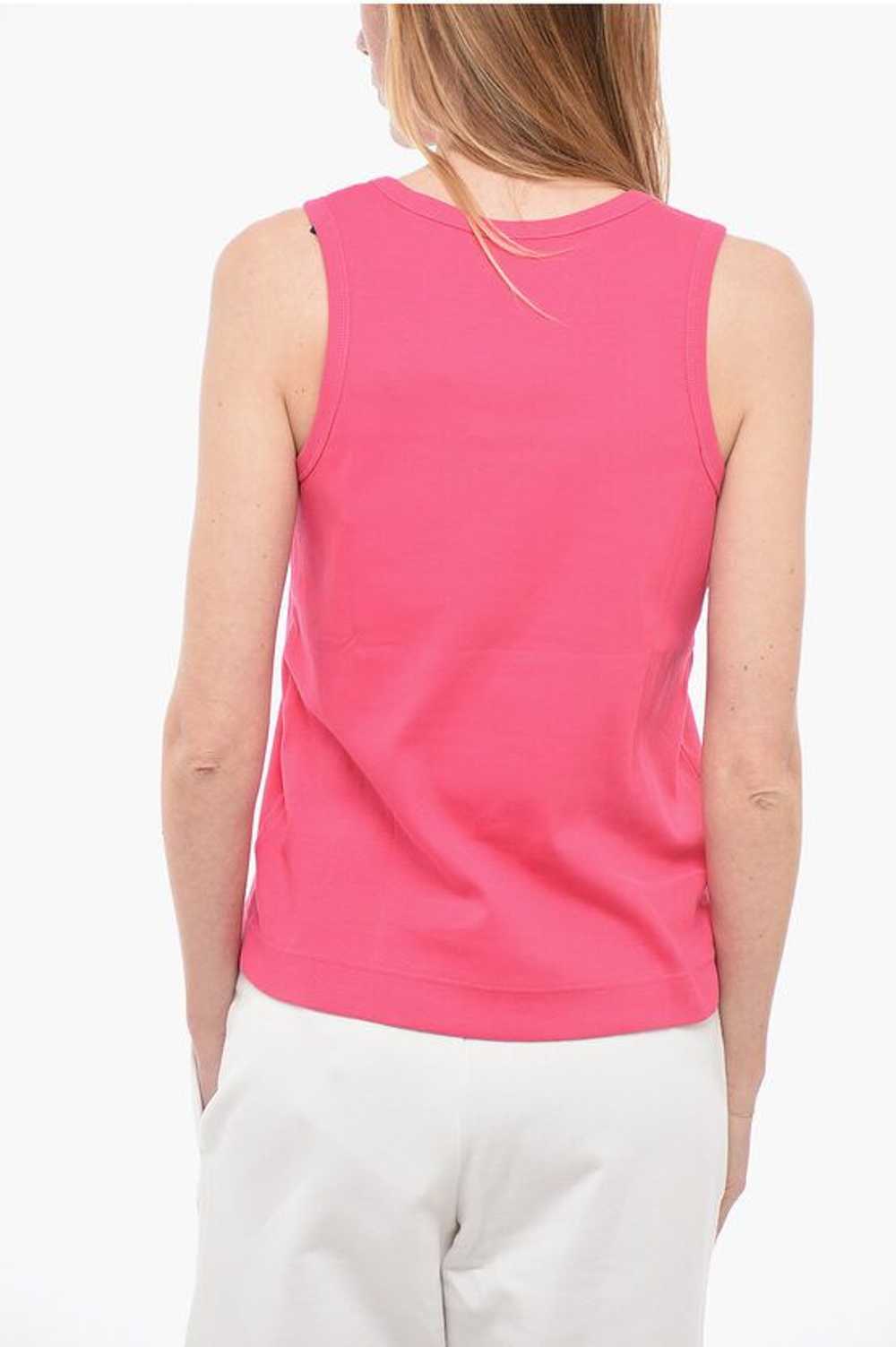 Moncler og1mm0724 Ribbed Cotton Tank Top in Pink - image 2