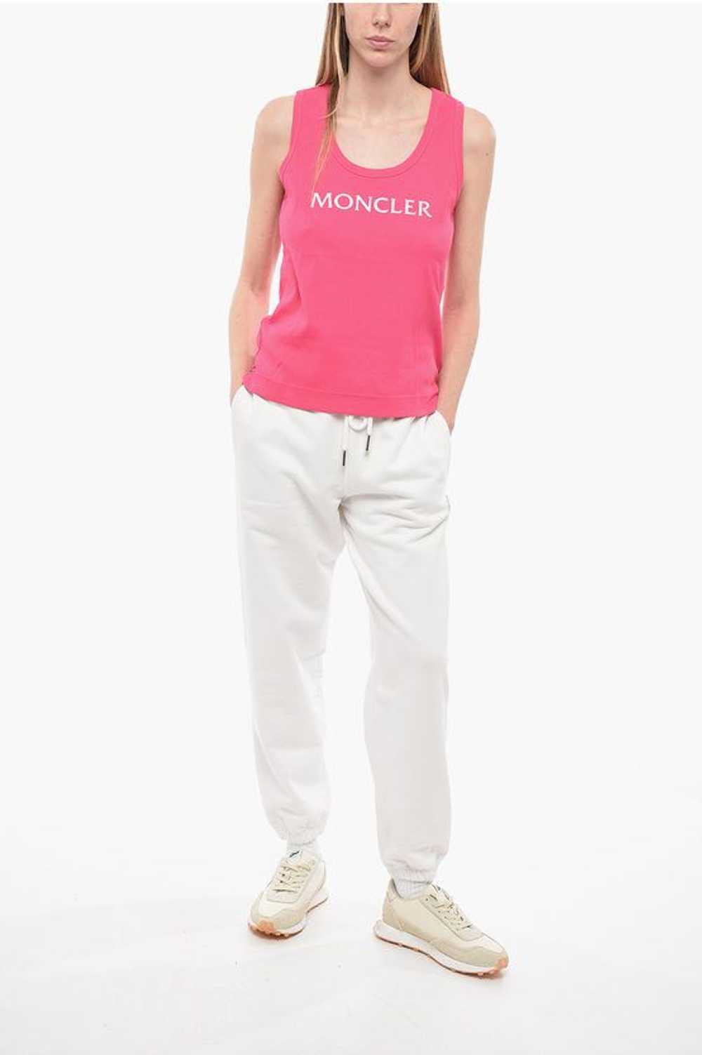 Moncler og1mm0724 Ribbed Cotton Tank Top in Pink - image 4