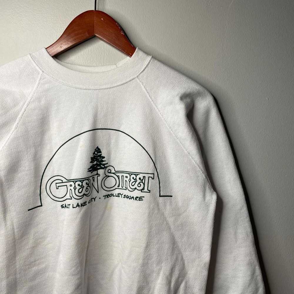 Vintage Vintage White Medium Sweatshirt Salt Lake… - image 3