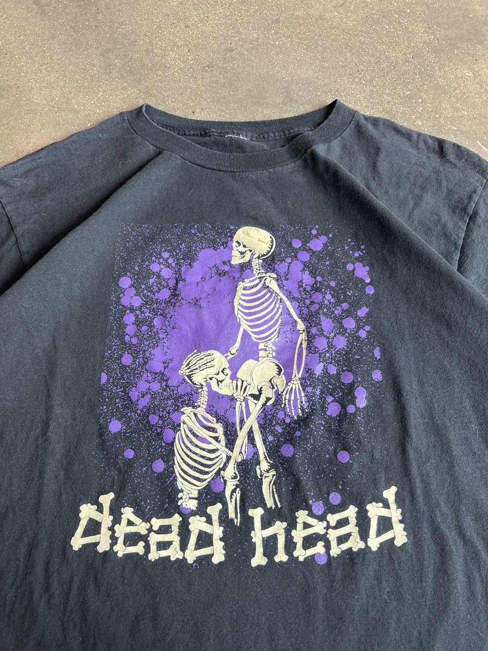 Grateful Dead × Vintage 90s Dead Head Skeleton T-… - image 3