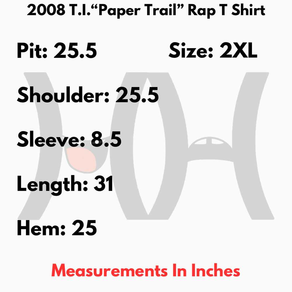 Hanes × Hype × Rap Tees 2008 T.I.“Paper Trail” Ra… - image 6