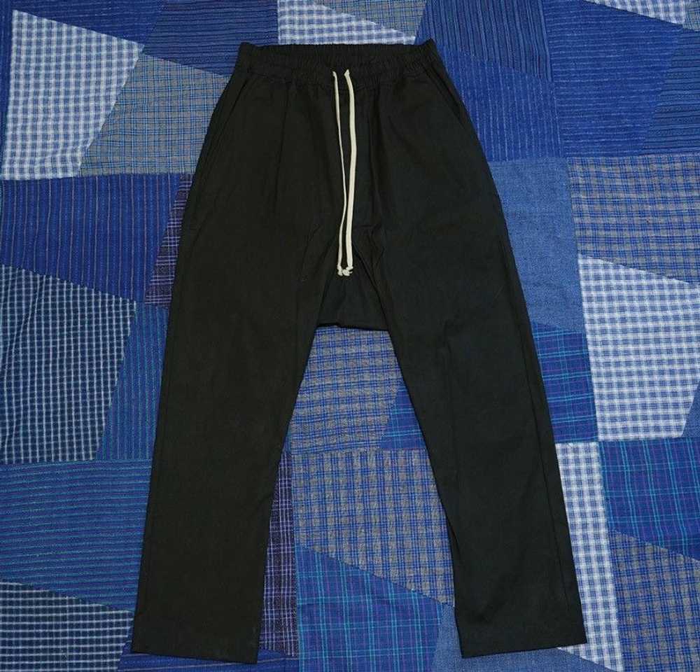 Rick Owens Rick owens drawstring hanging crotch dark trousers - DMC