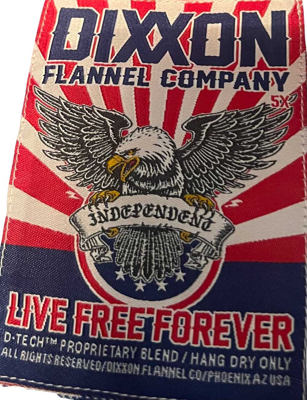 dixxon Men’s Flannel: Live Free Forever - image 1