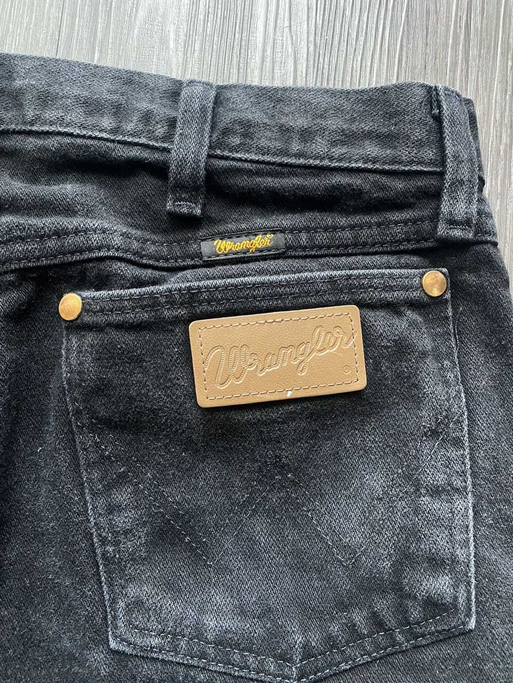 Vintage × Wrangler Vintage Wrangler Black Denim J… - image 1