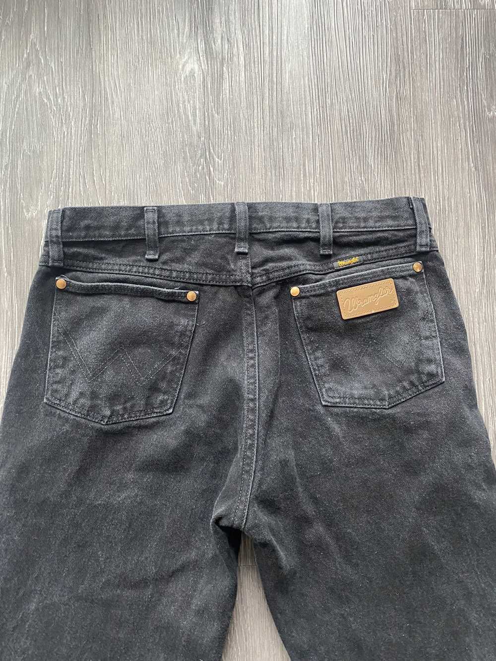 Vintage × Wrangler Vintage Wrangler Black Denim J… - image 2