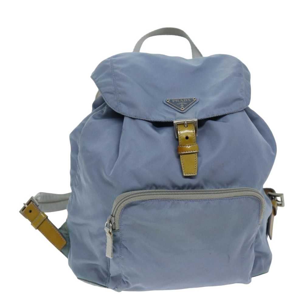 PRADA Backpack Nylon Light Blue Auth 75233 - image 1