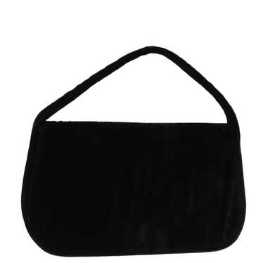 PRADA Hand Bag Velor Black Auth bs14371 - image 1