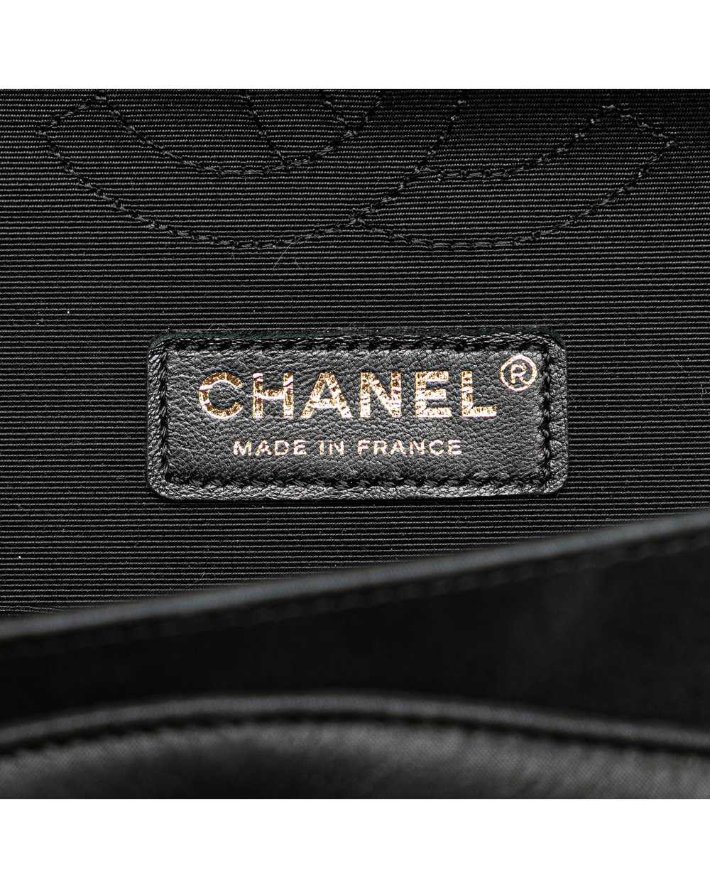 Chanel Bicolor Caviar Double Flap Shoulder Bag - image 6