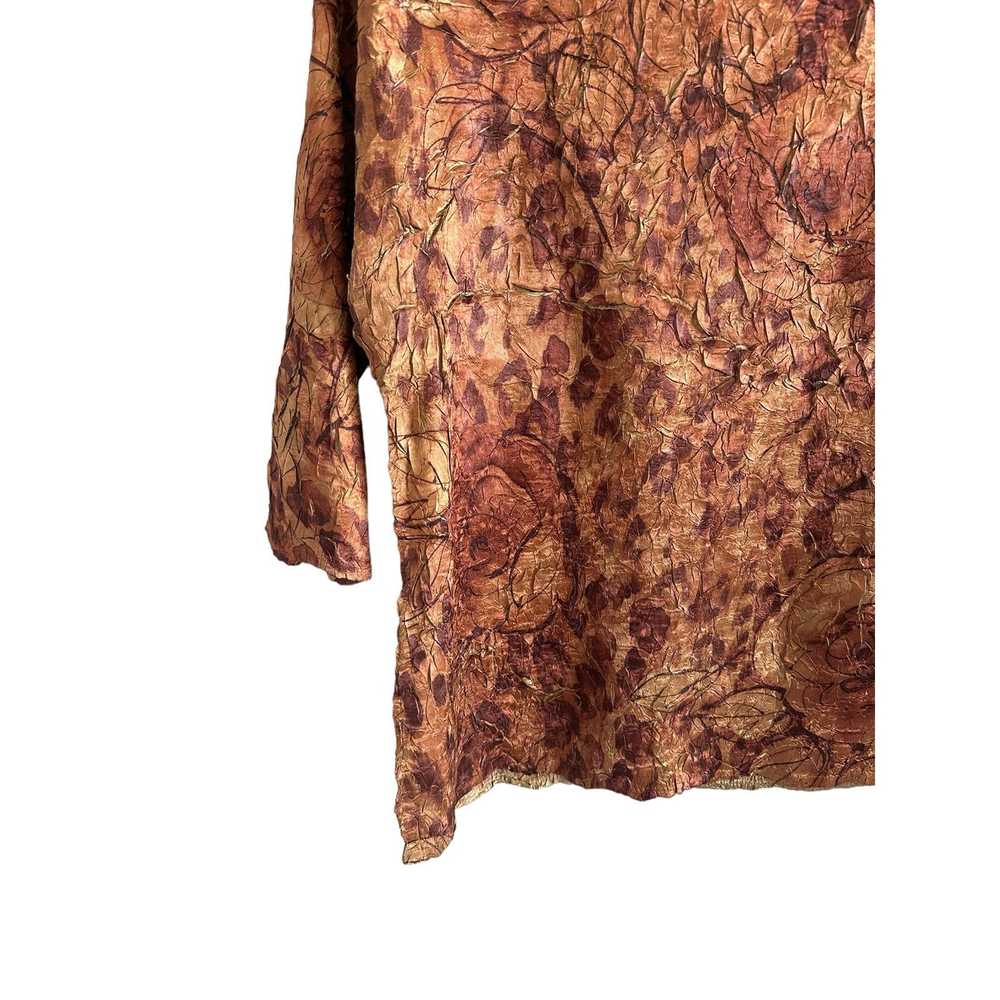 Other Colour Works Large Brown Floral 3/4 Sleeve … - image 10