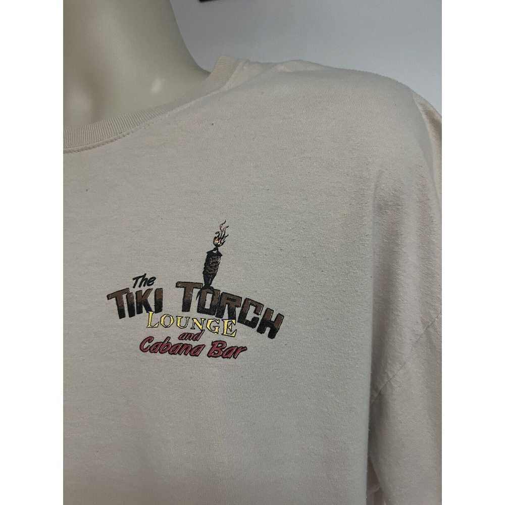 Gildan Tiki Torch Lounge Beige Double Graphic Tee… - image 4