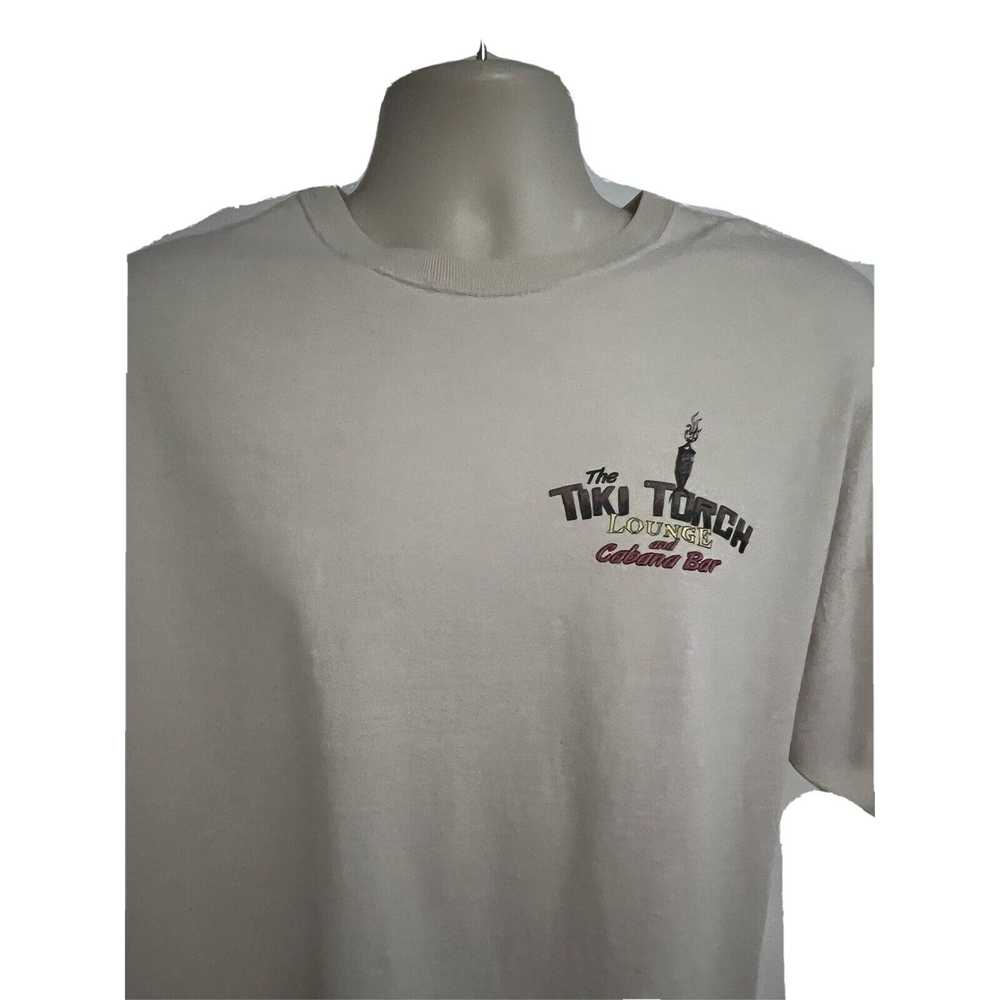 Gildan Tiki Torch Lounge Beige Double Graphic Tee… - image 5