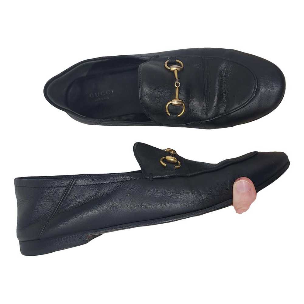 Gucci Brixton leather flats - image 2