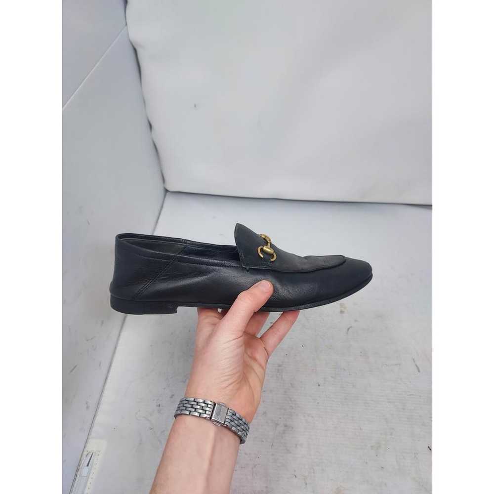 Gucci Brixton leather flats - image 6