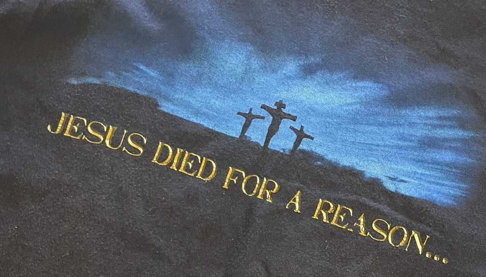 Streetwear × Vintage Vintage Jesus Died For Reaso… - image 3