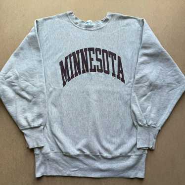 MINNESOTA Golden Gophers University College Sweatshirt XL Vintage 90s popular Grey Hanes