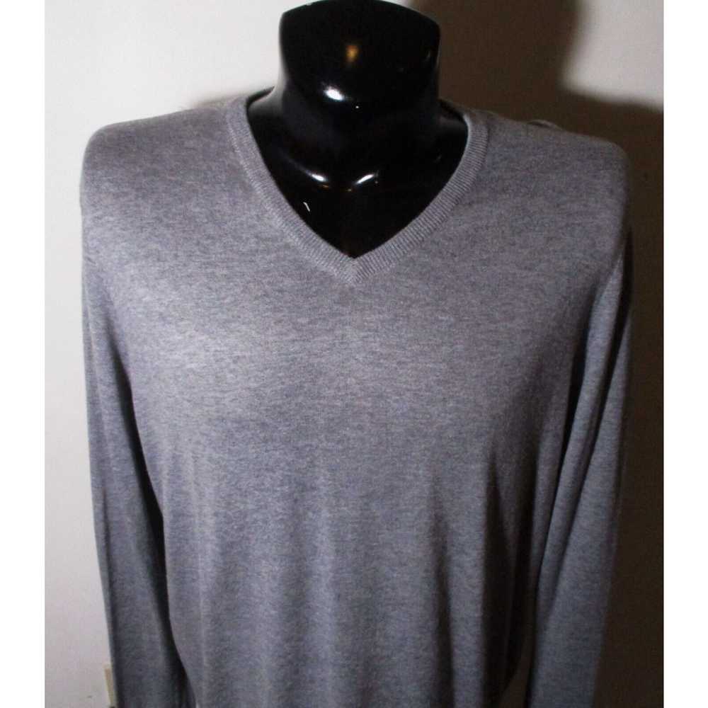 Vintage Men's J. McLAUGHLIN Gray Thin Soft Cashme… - image 2